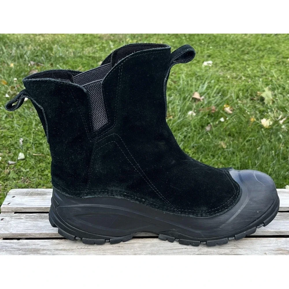Columbia Boots Mens Size 9 Suede Pull On Winter 200g Insulated‎ BM3731-010